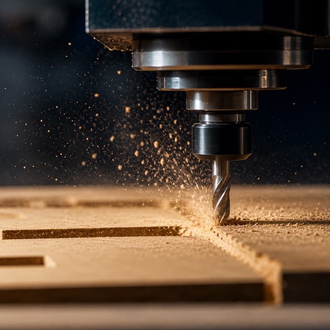 Router CNC cortando chapa