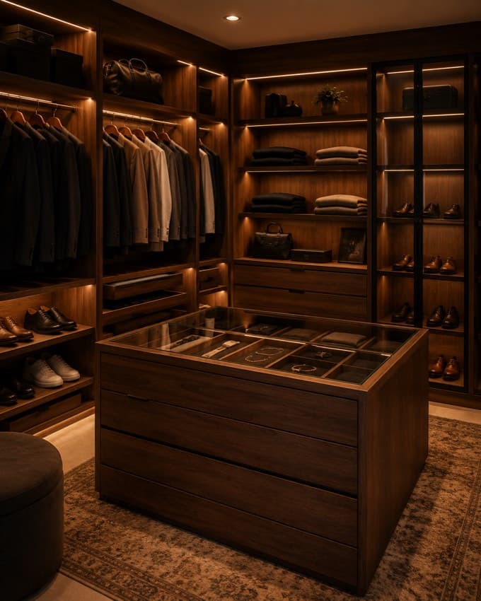 Closets e dormitórios